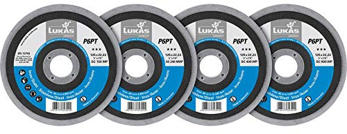 LUKAS A6700024 Polierteller-Set 125mm schräg 4-tlg