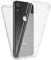 NALIA 360 Grad Handyhülle kompatibel mit Apple iPhone XR, Full-Cover Silikon Bumper mit Displayschutz vorne Hardcase hinten, Hülle Doppel-Schutz, Dünn Ganzkörper Case Handy-Tasche, Farbe:Transparent