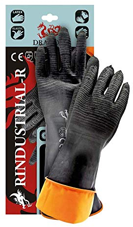 Kurze Gummihandschuhe 35 cm aus Naturlatex Gr. 11