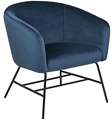 AC Design Runa Sessel, marineblau, Stoff, B: 72 x H: 76 x T: 67 cm, 1 Stück