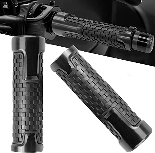 MT09 Lenkergriffe Griffe 22mm 7/8' Motorrad Griffgummis Für MT-09 MT09 SP 2013-2017 2018 2019 2020 2021 2022 (Schwarz)
