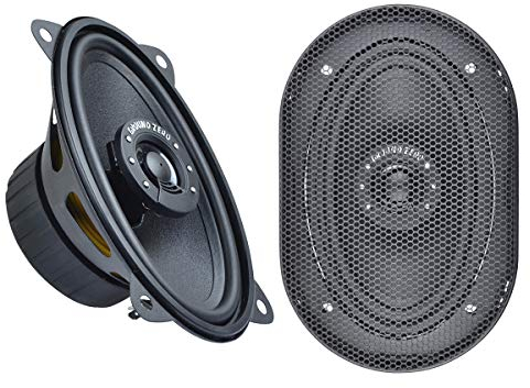 Ground Zero GZCS 46CX Lautsprecher 4x6 passend für VW Volkswagen Golf II 1983-1992 Seitliche Heckablage