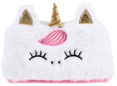 Kosmetiktücher Box Kosmetiktücherbox Plüsch Cartoon Einhorn Form Taschentuchspender Taschentuchbox Tissue Box für zu Hause Auto Kommode Bad () Papiertuchspender