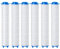 6 Stück 9,5 x 2cm PP Baumwolle Filter für Duschkopf Entfernung von Chlorresten, PP Sediment-Kartusche gefiltert, Saubere Wasserkernkern Baumwollkern für Regenduschkopf, Regenduschkopf (9,5 x 2CM)