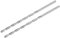 sourcing map HSS (acero de alta velocidad) extra largas Brocas, 5 mm de diámetro de taladro 160 mm de longitud para metal endurecido, carpintería, plástico, aleación de aluminio, 2 unidades
