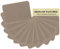 12 Stück khakifarbene hochwertige Stoffflicken zum Aufbügeln, starker Klebstoff, 100% Baumwolle, Reparatur-Set, Größe 7,5 x 10,5 cm