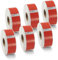 BETCKEY - 6 Rollen Rot Adressetiketten Kompatibel mit DYMO 11352(S0722520), 25mm x 54mm, 3000 Farbige Etiketten für LabelWriter 450, 4XL NICHT passend 550 oder 5XL