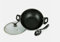 UWEVO Non-Stick Deep Frying Pan Wok – Aluminium Stir Fry Pan with Glass Lid – Induction Base – 32cm Cooking Wok for Gas, Electric & Ceramic Hobs – Lightweight & Easy to Clean
