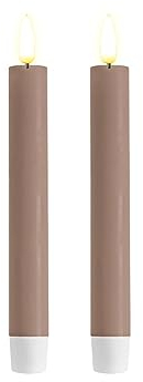 Deluxe Homeart Stabkerze 2 Stück 15 cm - Rose