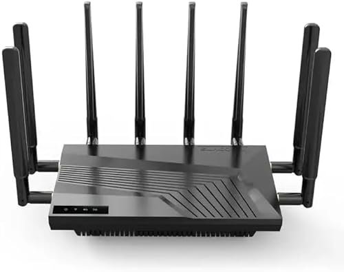 Suncomm SE06 Pro Max 5G router with External Antennas WiFi 6 AX | Qualcomm Snapdragon X65 Chipset | Ultra-Fast 5.8 Gbps | 4G LTE Cat19 | High-speed Internet | 128 connections | 1 year warranty
