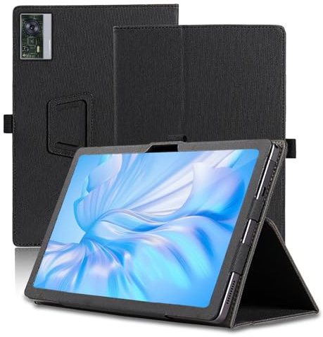 Hülle für OUKITEL OT5S 12 Zoll, OUKITEL OT5S Tablet Schutzhülle, Klappständer Schutzhülle mit Stifthalter und Handschlaufe, Umfassender Schutz. (Schwarz)