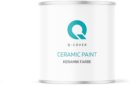 Q-COVER Keramikfarbe 5 L (ca. 35 m²) Blau - Wandfarbe, Deckenfarbe, matt, abwaschbar, Klasse 1, scheuerfest, Hohe Deckkraft, Küche Bad