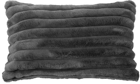 Gözze Kissen - Anthrazit - 30 x 50 cm - mit Reißverschluss - Breitcordoptik