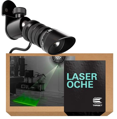 TARGET Darts Dartboard Laser Oche | Darts Laser Oche Linie, Abwurflinie Marker für Steeldarts & Softdarts Dartboard Setups | Wandmontierbar & MOD System Kompatibel | 2M USB Kabel Inklusive