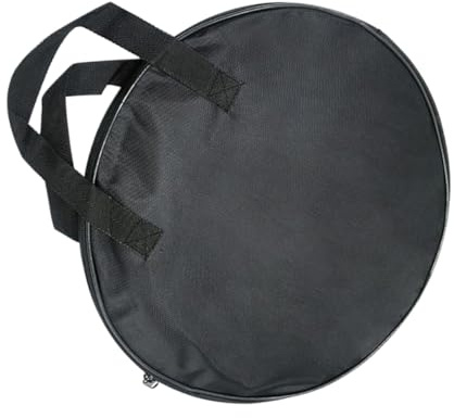 Drumpad Tasche mit Griff 12 Zoll für Übungspads und Schlagzeug | Oxford Gewebe, Schwarz, für Proben und Reisen, für Drum Hardware, Tragbar und Schützend