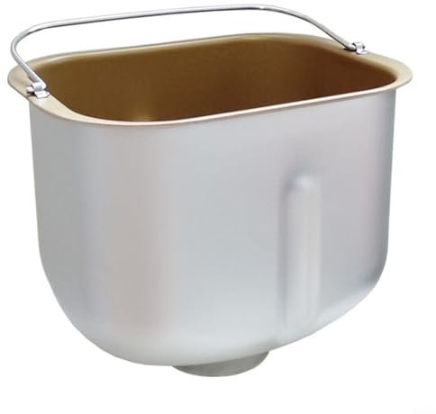 Panera, recipiente para masa, acero inoxidable, antiadherente, amasadora, tazón para panificadora con diseño elegante en oro y negro (oro T1)