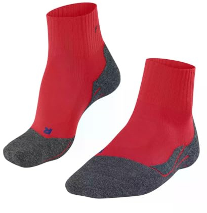 FALKE TK2 Explore Cool Short W Sso respirantes 1 paire, Chaussettes de randonnée Femme, Rouge Big Red 8178, 41-42
