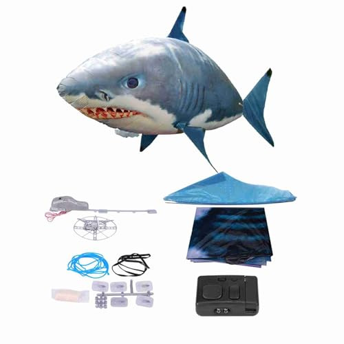 Baxnore Ferngesteuerter, aufblasbarer RC-Ballon, blauer Clownfisch, für drinnen und draußen – für Geburtstagsfeiern, Familienspieleabende und mehr. (Blahye)