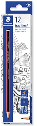 STAEDTLER 110 Tradition Bleistift Zedernholz H 12 Stück