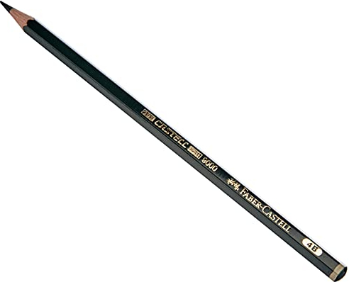Faber-Castell 119004 - Bleistift Castell 9000, Härtegrad 4B, 1 Stück, farbig, 1 Stück (1er Pack)