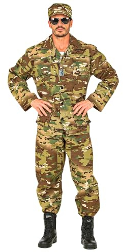 W WIDMANN MILANO Party Fashion - Kostüm Soldat, Uniform, Camouflage, Army, Militär, Faschingskostüme, Karneval