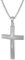 trendor Silber Kreuz mit Kette für Herren 50 cm Herrenkette mit Kreuz-Anhänger, modische Geschenkidee, zeitloser Herrenschmuck, Lieferung in Geschenkbox 60705