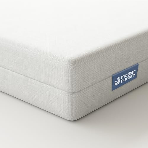 Mother Nurture Classic Foam Travel Cot Mattress, White, 119 x 59 x 5cm