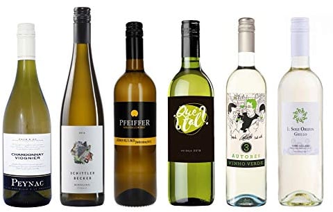 The Wine Guys Probierpaket Weiss-Weinreise Europa Set, Aromatisch, Frucht und Frisch Geschmack, 0,75 Liter (6er Pack)