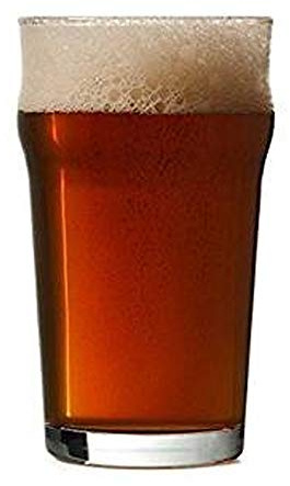3 x Nonic Pint Glasses CE 20oz - Set of 4 | Imperial Pint Glasses, English Pub Glasses