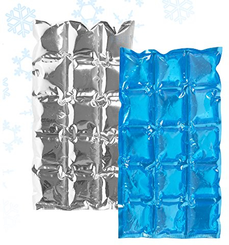 Flexible Reusable Ice Cooler Freezer Pack Cubes Lunch Box Picnic BBQ Camping