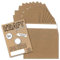 100x Vintage-Umschläge DIN B6 125 x 176 mm Kraftpapier 120 g/m² braun Recycling Brief-Umschläge Haftklebung - UmWelt by GUSTAV NEUSER