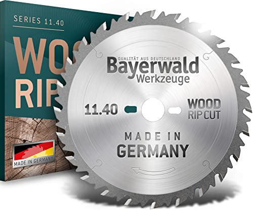 Bayerwald - Lama per sega circolare HM, diametro 500 mm x 3,8 mm x 30 mm, taglio lungo, denti piatti con deflettore (22 denti), fori combinati, per tagli grossolani in legno e legno naturale