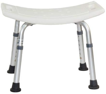 Chaise de douche en aluminium réglable en hauteur