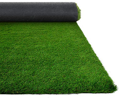 casa pura Gazon Synthetique - Pelouse Artificielle | Pelouse Synthetique Exterieur en 6 Epaisseurs | Herbe Effet Naturel au mètre | Lemon (50mm) - 100x100 cm
