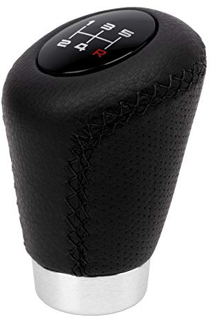 BC CORONA Sport - Kurzer Schaltknauf aus Leder, 27 mm, schwarz.