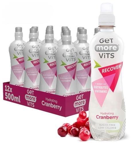 Get More Vits - Sports Recovery & Hydrating Cranberry Spring Water 12x500ml