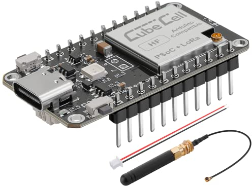 Seamuing CubeCell Dev Board avec Antenne 868MHz, ASR6502 MCU Faible Consommation d'énergie Alimentation Solaire, pour Arduino, Scène Intelligente