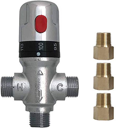 Atmama Mitigeur thermostatique 3 voies Vanne thermostatique A.