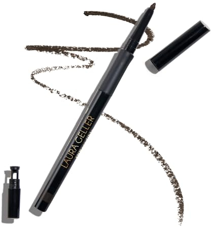 Laura Geller New York Inkcredible Precise Gel Waterproof Smudge-proof Eyeliner Pencil with Built in Sharpener, Brown Sugar
