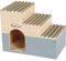 Zolux Maison pour Rongeur en Bois escalier Gris T.L