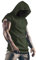 Herren Tank Top Tanktop Tankshirt Ärmellos Bodybuilding Shirt Unterhemd T-Shirt Tshirt Tee Muskelshirt Achselshirt Trägershirt Ärmellose Training Armeegrün L