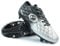 Optimum Senior Ignisio 6-Stud Football Boots | Lace-Up Soccer Cleats | PU Leather Moulded Studs | Comfortable Fit for Grass & Astro Turf - Black/Silver - 11