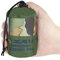 Delmera Notfall-Schlafsack, leichte Überlebensschlafsäcke wasserdichte Thermo-Notfalldecke, Bivy Sack Überlebensausrüstung für Outdoor-Abenteuer, Camping, Wandern, Orange, Grün (Tarnung)