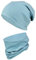 TupTam Mütze und Schal Kinder Set – Weiches Schal Mütze Set Kinder für Herbst und Winter, Farbe: Alt Mint, Größe: 56-62
