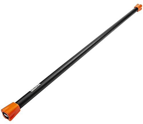 Komodo Aerobic Weighted Body Bar 2kg-10kg Colour Coded Exercise (4kg)