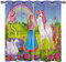ANHOPE Einhorn Prinzessin Schloss Vorhänge mit Ösen Blickdichte Gardinen Blackout Curtain Thermo Vorhang Kinder Mädchen Schlafzimmer Wohnzimmer Verdunklungsvorhänge 2er Set H 138 x B 168 cm