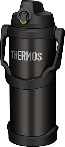 Thermos FJQ-2500 BK Water Bottle, Vacuum Insulated Sports Jug, 0.6 gal (2.5 L), Black