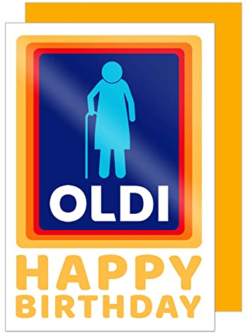 Edition Seidel Premium Geburtstagskarte mit Umschlag. Glückwunschkarte Billet Happy Birthday Humor Lustig Frau Oldi (G3412 SW023)