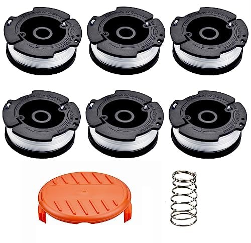 YIKAOMAI® 6 Stück Rasentrimmer Spule Kompatibel mit Black Decker Trimmer Rasentrimmer A6481 A6485