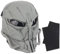 Yzpacc Airsoft Maske Vollgesicht Punisher Gesichtsmaske, Taktische Vollgesichtsmaske für Halloween Jagd CS Taktische Ausrüstung Filmrequisiten Verstellbare Größe (GR)